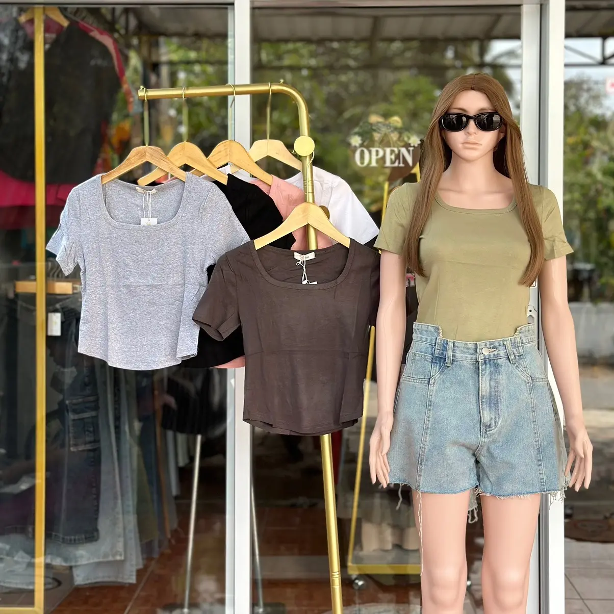 SYBELL TOP BASIC IMPORT | atasan wanita polos import