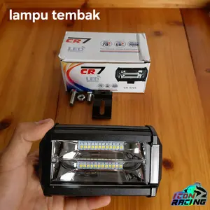 Lampu Tembak Sorot 24 Mata LED Cahaya Putih Kuning 2 Mode Diam Dan Kedip