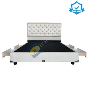 Dipan Sandaran Laci Anti Air 120x200 Divan Headboard Springbed Kasur Ginsha