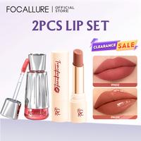 Gambar [Clearance Sale]FOCALLURE 2PCS Lipstick Set High Pigmented Creamy Smooth Lightweight - Set 1 dari FOCALLURE STORE_NEW Kab. Tangerang 1 Tokopedia