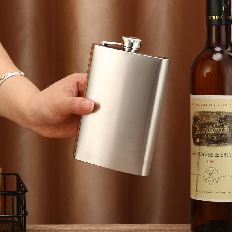 Portable Alcohol Wine Drinking Bottle Liquor Flask Stainless Steel Whiskey Holder Hip Flask 7
