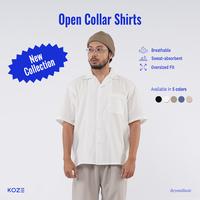 Gambar KOZE Open Collar Shirt All Color - Kemeja Kerah Terbuka Lengan Pendek Semua Warna 2.0 - BROKEN WHITE, M dari koze shop Kota Administrasi Jakarta Timur 5 Tokopedia