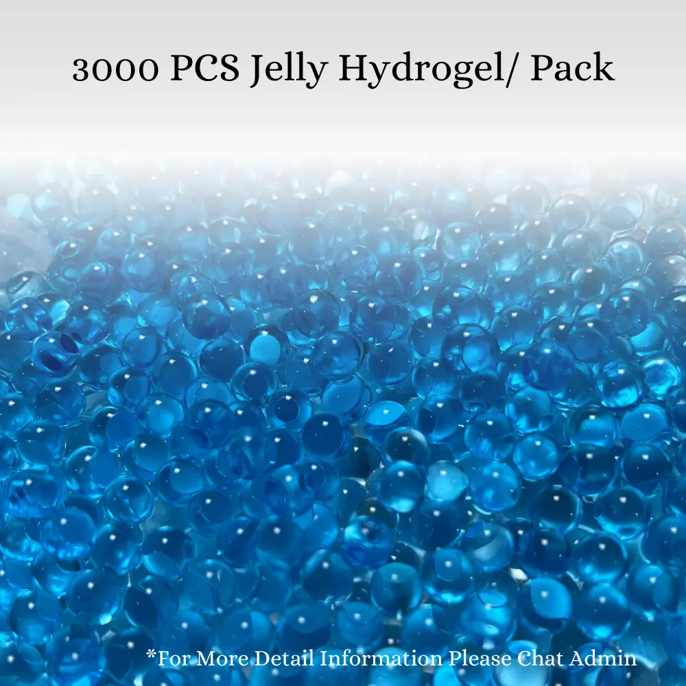 Refil Jelly Hydrogel Mainan Anak 3000pcs/ pack Rendam di Air 3-4 Jam