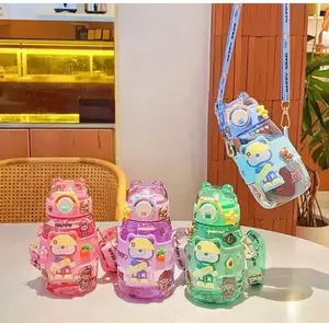 Botol Minum Anak 600ml Sedotan dan Gantungan Tali Panjang / Botol Minum Anak 600 ml Karakter Lucu 741 130 / Botol Minum Anak 800ml 3679 / Botol Minum 620ml Set Back Luky Star / Botol Minum 600ml HX-3119 Gemoy