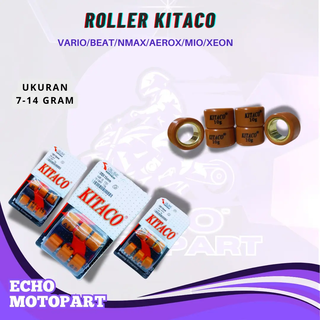 ROLER RACING KITACO VARIO/110 BEAT FI ESP STREET POP 7 8 9 10 11 12 13 14GRAM ROLLER SCOOPY FI/SPACY FI GR CRUN ROLLER ROLER RACING VARIO110 BEAT FI POP ESP STRET 7 8 9 10 11 12G SCOOPY FI ESP SPACY FI GTR Motorcycle