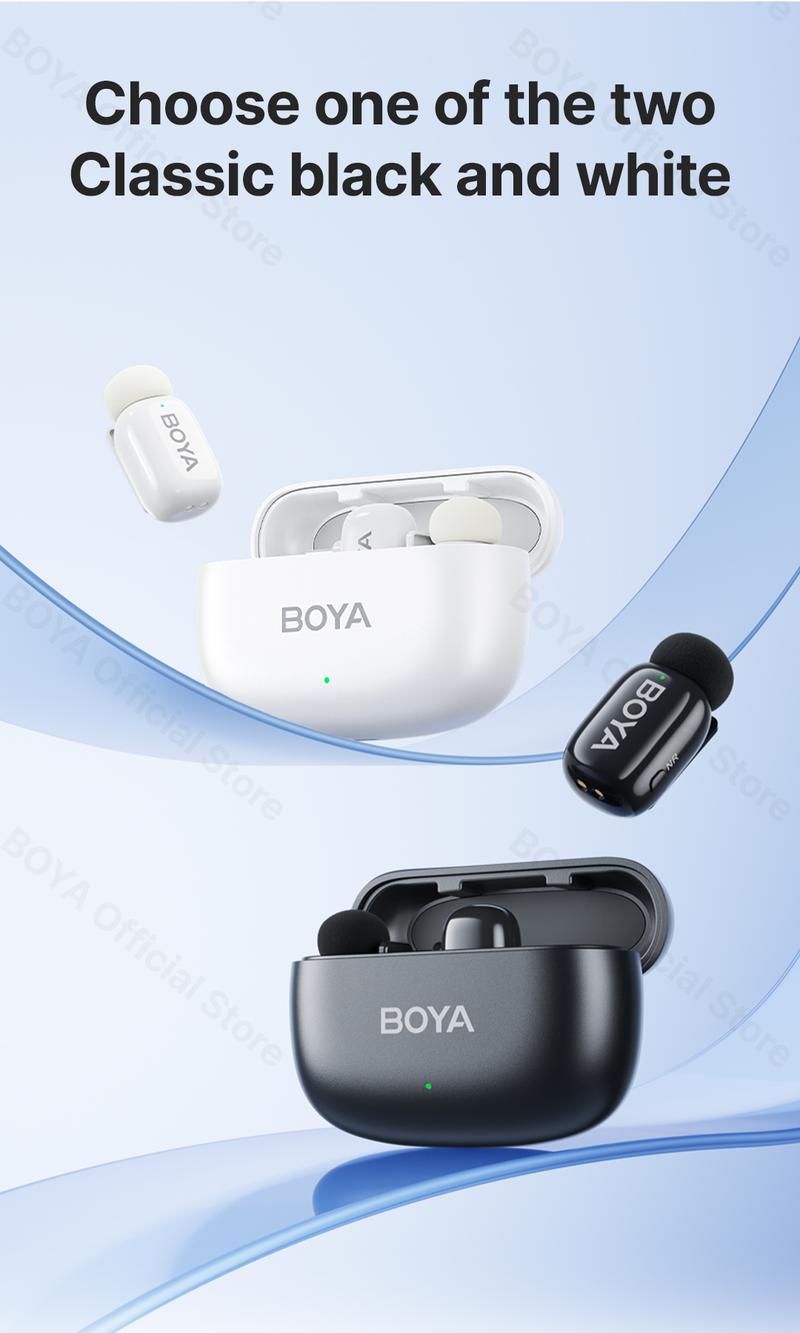 Product Introduction of Micro Đầu Ngón Tay, BOYA, Micro kẹp không dây, dành cho điện thoại di động, Phỏng Vấn Trực Tiếp, Ghi Video ngắn ngoài trời, Giảm tiếng ồn, Phiên bản Type-C và Lightning, Kích thước nhỏ 1
