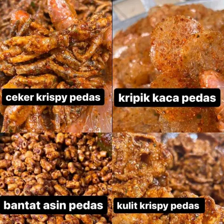 Sebring Pool Enak/Seblak Kering asin pedas ori/ isian pouch 250gram, 1/2 (500gram) dan 1 kg Snack Cemilan Food Keripik 1