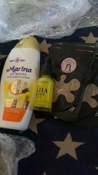 Product Review of Marina Uv White Body Lotion 92ml &185ml (Extra Spf 30,Healty And Glow,Bright And Fresh,Hydro Cool,E Collagen Astha,Sunblock) from M**. 0