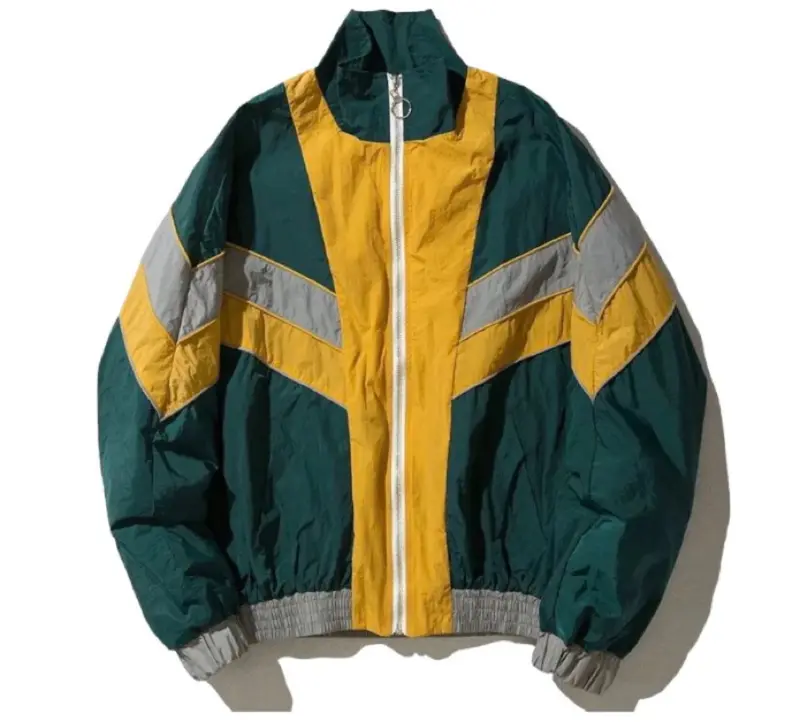 Jaket Winbreaker Vintage Berpola Patchwork Multicolor Overflowstuff Unisex Pria 5