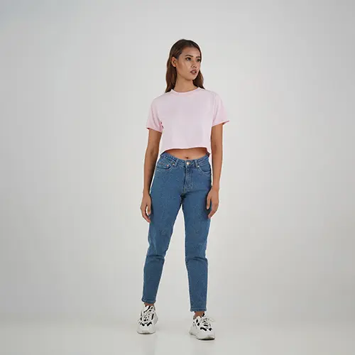 Women's Crew Cotton Crop Tee