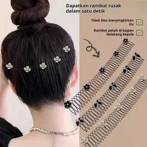 Sisir rambut Camellia untuk merapikan rambut yang berantakan, cocok untuk orang dewasa, anak-anak, dan remaja. Juga tersedia sebagai jepit rambut/aksesori rambut.