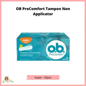 OB ProComfort Tampon Non Applicator - Super - 32pcs
