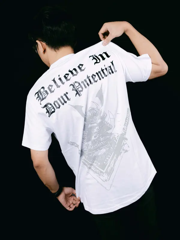 C4.COMANDO | T Shirt Pria | Kaos "BELIEVE IN YOUR POTENSIAL" katun Oval Combed Distro Nyaman Sablon 4