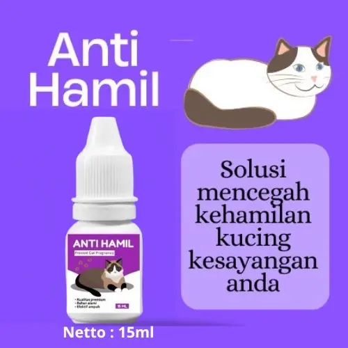 Obat KB Anti Hamil untuk Kucing 15ml - Obat KB Kucing 0