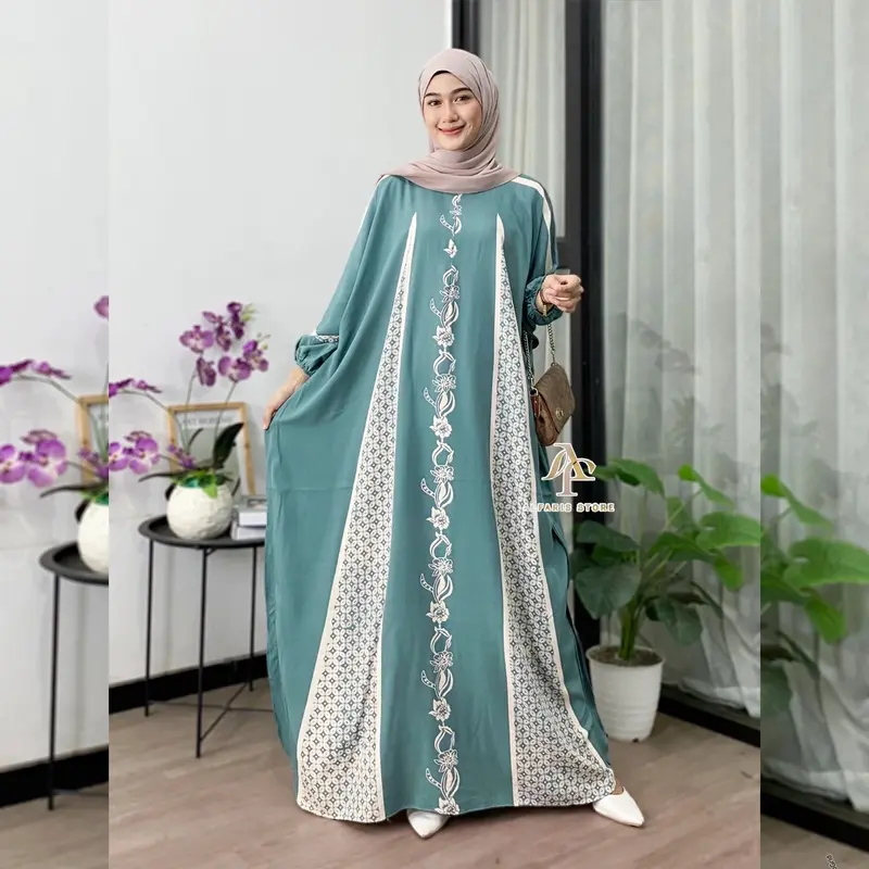 Kaftan Motif Fatma Rayon Premium Jumbo Ld 180 cm 4