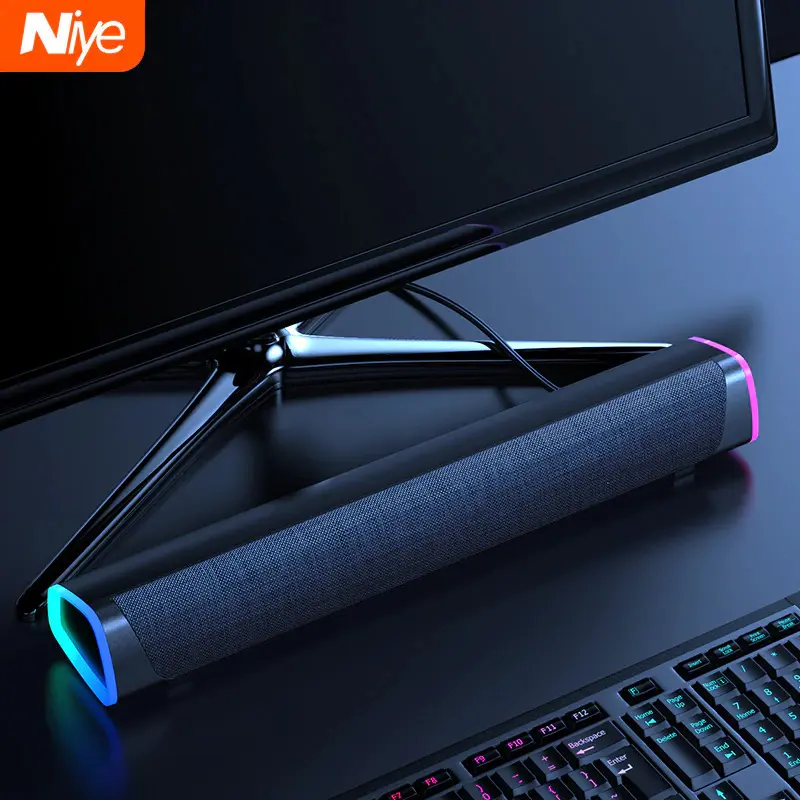 COD Niye Bluetooth Soundbar Home Theater HiFi 3D Surround - V8 Terbaru Komputer Laptop Speaker Tv