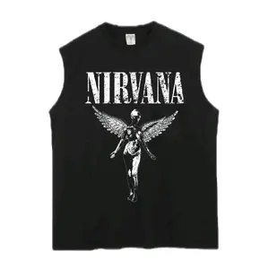 AWARENESS- Tshirt singlet lekbong pria kekinian NIRVANA terbaru  hitam keren!