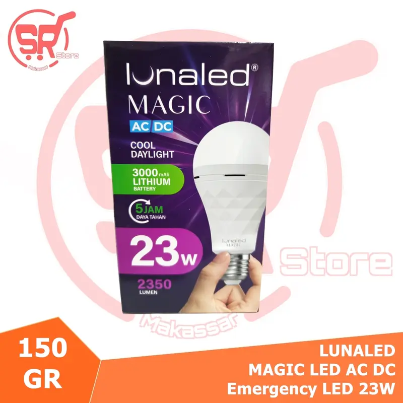 Lampu LED Emergency JAVOTEC / LUNALED MAGIC Bohlam LED Emergency / Lampu LED Darurat / Lampu LED Cerdas JAVOTEC & Merk Lainnya  ( SR Store MKS / SR Store Makassar ) lamp 6