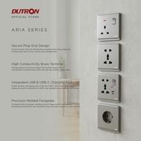 Gambar DUTRON ARIA Series White Saklar / Cetekan Rumah / Saklar Hotel / Stop Kontak / Colokan Listrik / Stop Kontak Universal - 1 Gang 1 Arah dari Dutron Kota Administrasi Jakarta Utara 5 Tokopedia