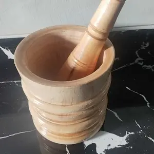 1 set lumpang kayu berkualitas