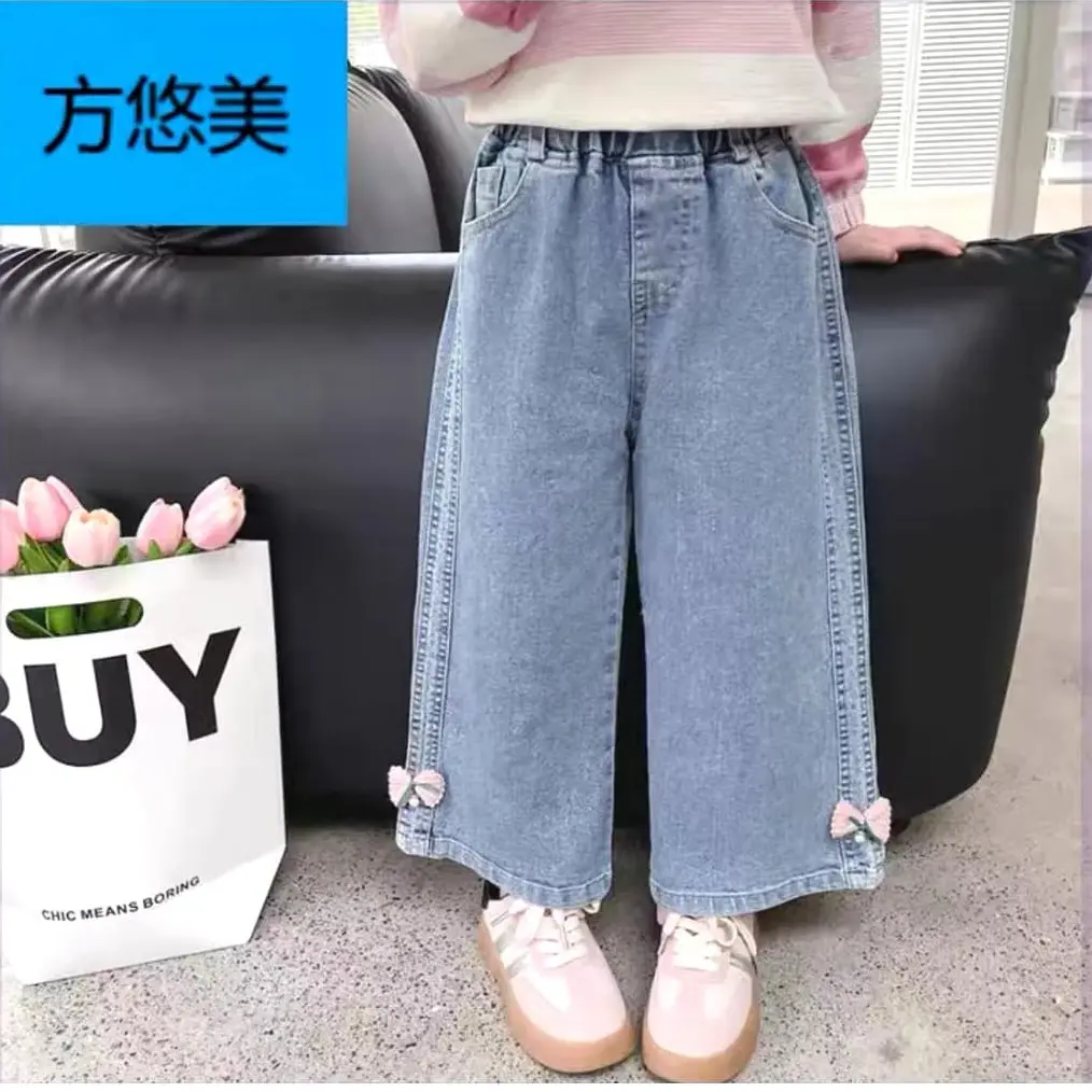 fashion celana jeans kulot anak perempuan import usia 1-10 tahun Denim