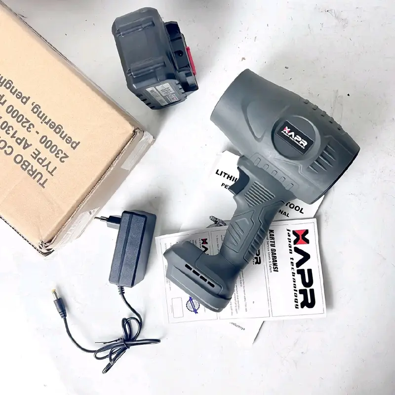 APR RAJA turbo fan cordless ap130max kipas angin jet pengering motor mobil pembersih daun debu 3