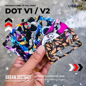 Dekorasi Backdoor Panel 3D Dot V1 / V2 Art Motif DIY By URBAN DISTRICT