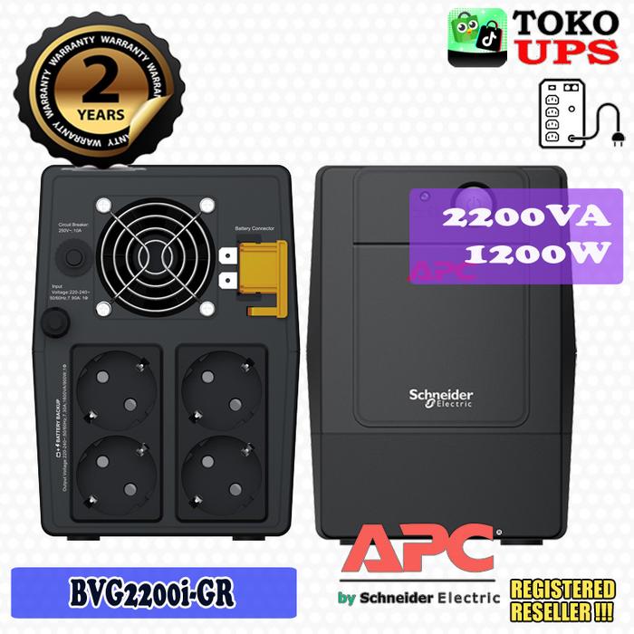 Gambar APC BVG2200I-GR BVG2200IGR Easy UPS 2200VA 1200W, Tower, 230V, 4 SCHUKO Outlets, Fan, AVR - Bubble dari TokoUPS Kota Administrasi Jakarta Pusat Tokopedia