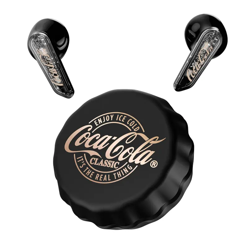 Coca-Cola ワイヤレスイヤフォン T13 Coca-Cola T13 Bluetooth 5.4 イヤホン 13mmドライバー キャップ型 低