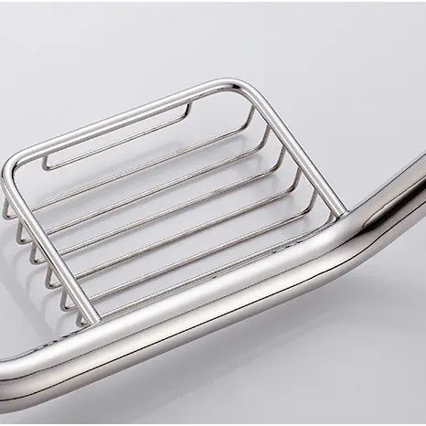 Grip Bar Stainless L 50cm + tempat ral sabun batang - Pegangan grab bar Handle kamar Mandi Tembok dinding gagang bathtub disable bar orang tua sakit lansia  /S10A 5