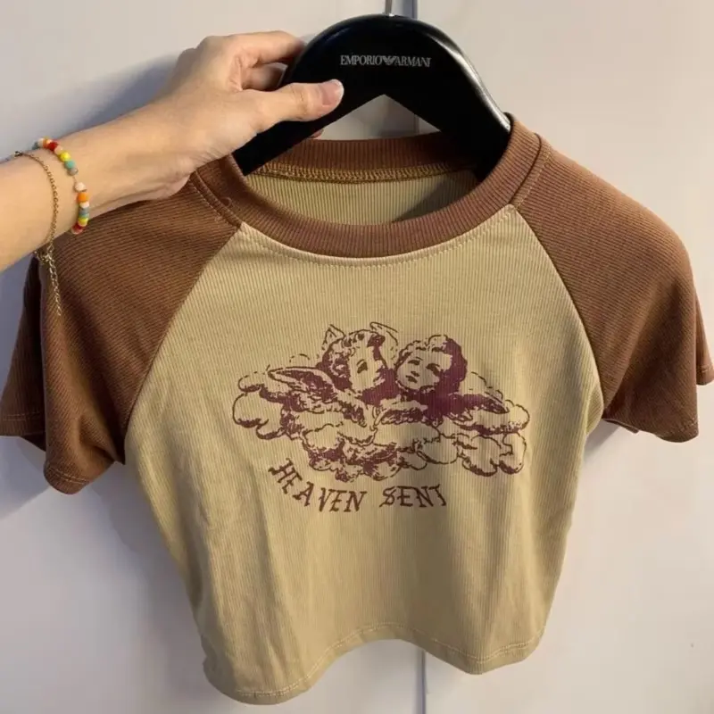 ￼Heaven Sent Crop Top Bahan RIB Fit L 4