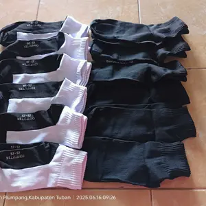 6 Pasang Kaos kaki anak sekolah sd smp sma pendek cewek cowok Fashion Motif