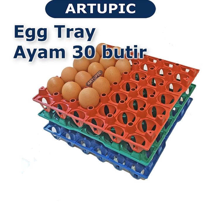 Gambar Egg tray ayam 30 butir nampan tempat telur ayam bebek petelur plastik dari Artupic Peralatan Peternakan Kota Tangerang Selatan Tokopedia