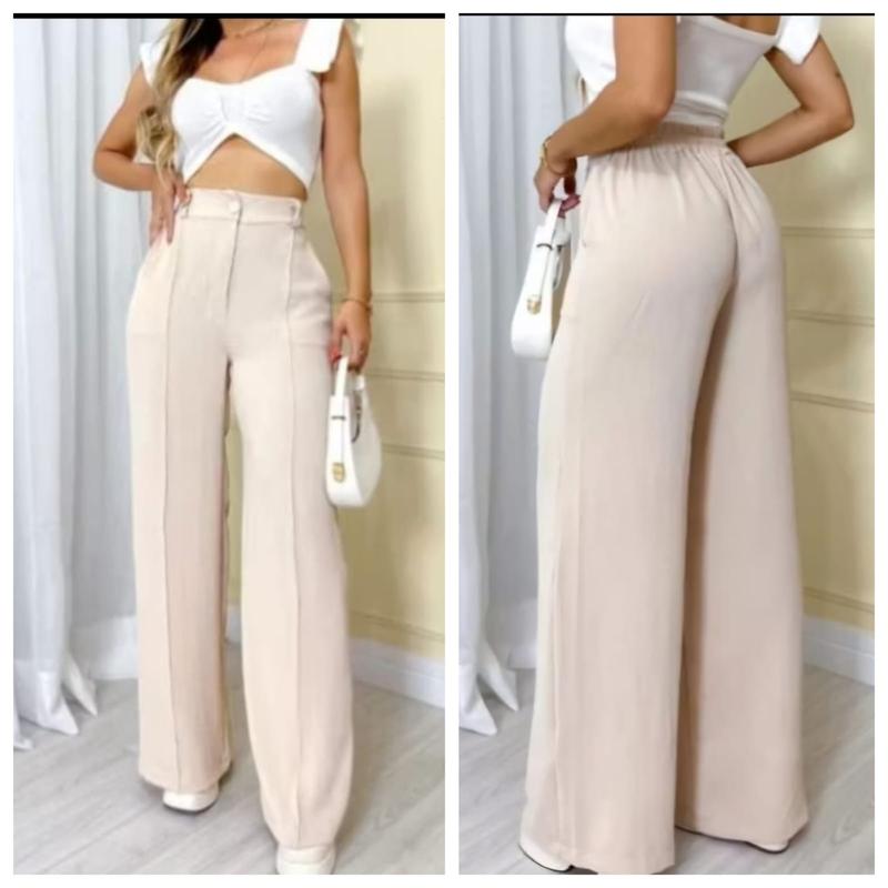 CALÇA FEMININA PANTALONA DUNA COM FORRO TENDENCIA 2025