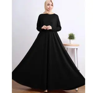 [LANGSUNG KIRIM] Gamis manset polos mayung bahan jersey adem