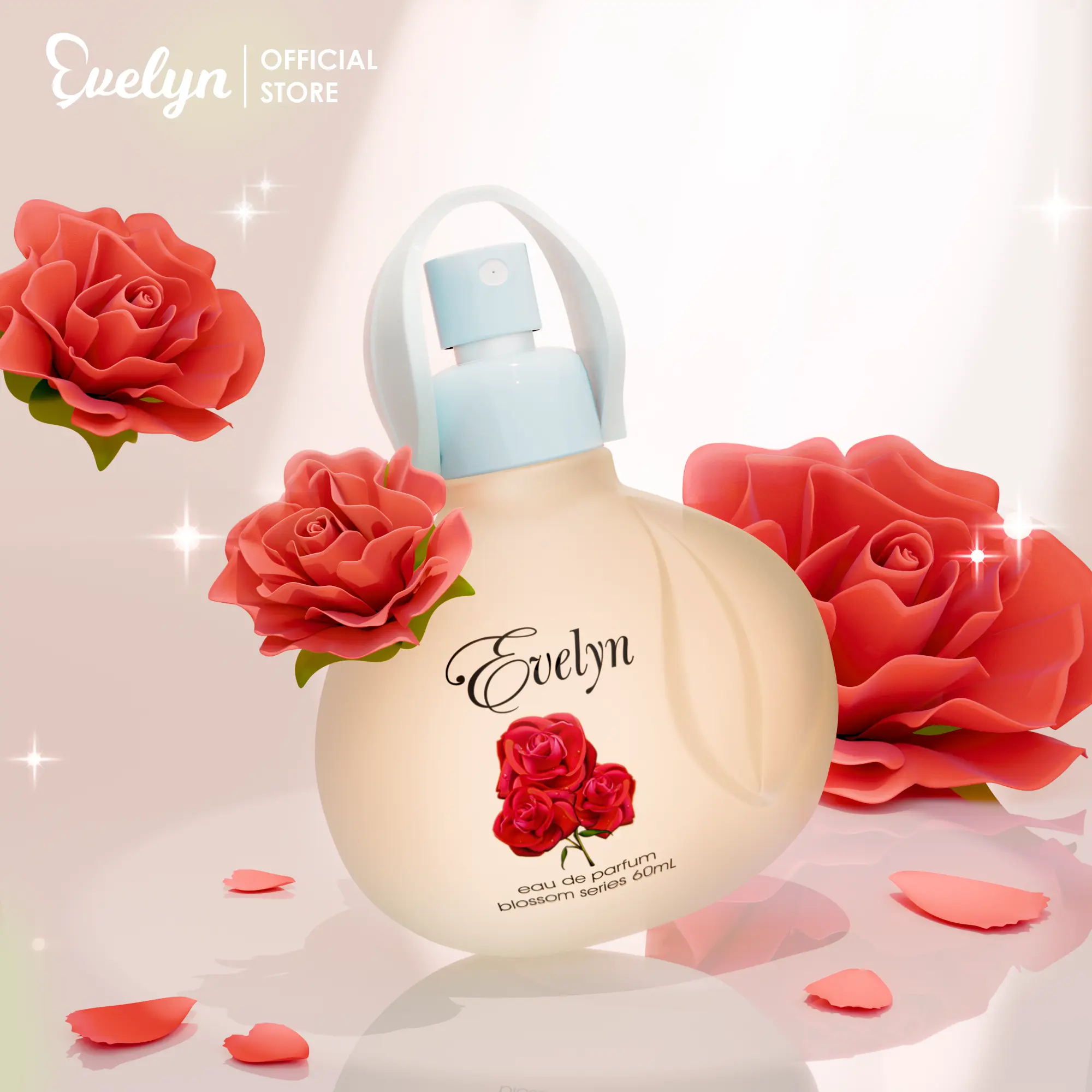 Evelyn Eau De Parfum Blossom Series 60ml / Parfum Wanita Travel Size / Parfum Wanita / Minyak Wangi