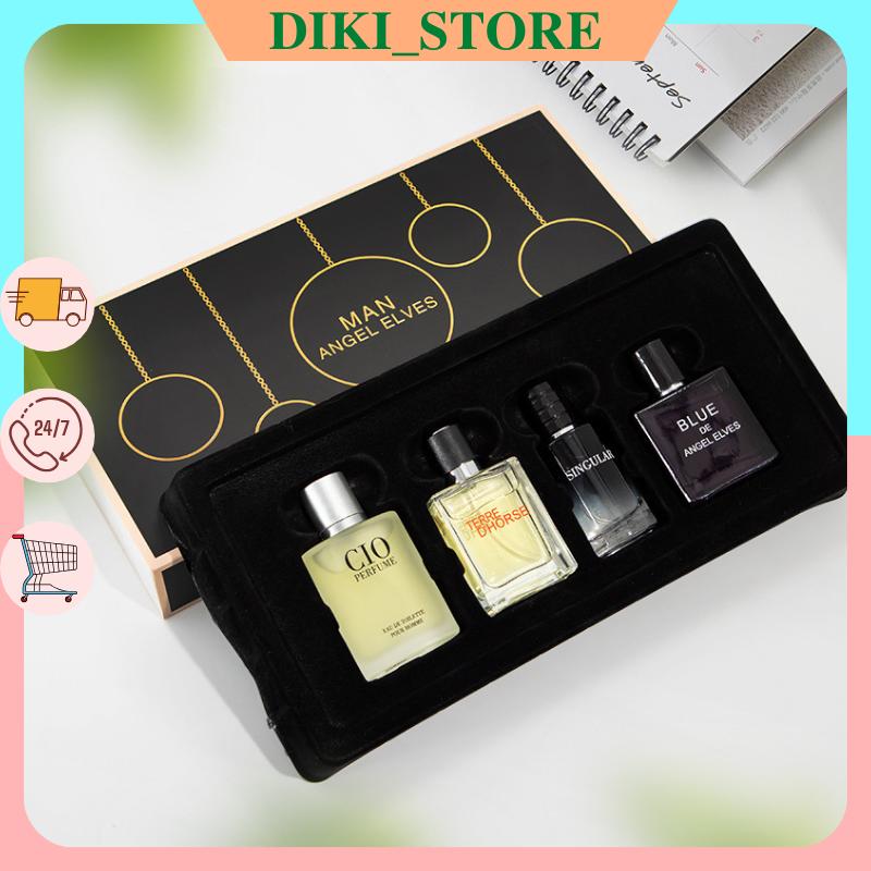 Set 4 chai nước hoa nam hộp quà tặng Angel Elves thơm lâu 4 x 30ml - DXR623