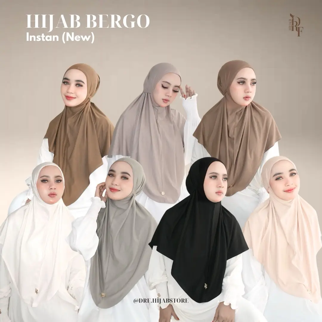 Hijab Bergo Instan (New) | Drf.Hijabstore