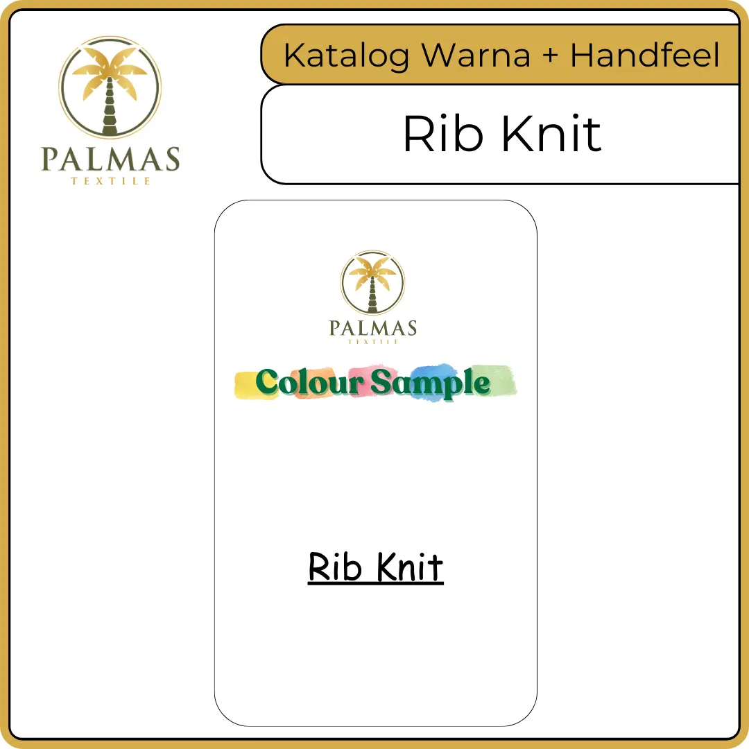 Katalog Warna - Rib Knit (Katalog Warna + Handfeel)