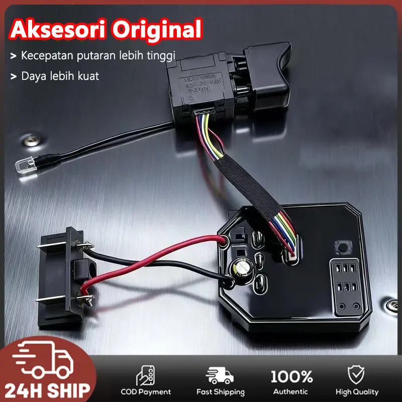 Modul saklar switch impact baterai wrench bisa buat semua merk modul impact driver batrai 21v sparepart impact Saklar Modul lmpact Wrench + Switch/Pengiriman Saktan lmpact + Konektor