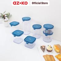 Gambar AZKO Kris Stoples Plastik Square 660 ml - Biru Toples Jar Food Container Setoples Wadah Penyimpanan Kedap Udara - Warna dari AZKO Indonesia Kota Administrasi Jakarta Timur 3 Tokopedia