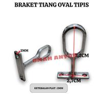 Gambar 1 PASANG Braket Tiang Pipa Oval Bukan Huben Bulat PT PU 25 dari Omah Anyar Store Kota Surabaya 5 Tokopedia