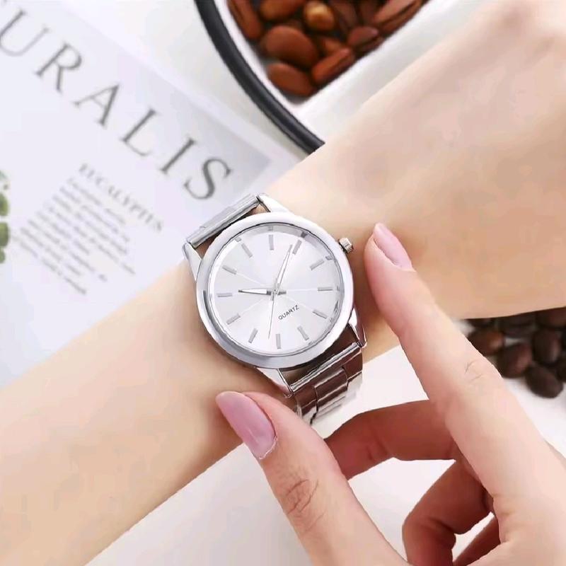 COD Terlaris Jam Tangan Wanita Analog Quartz Casual Fashion Strap Rantai Stainless Steel  Watches 4