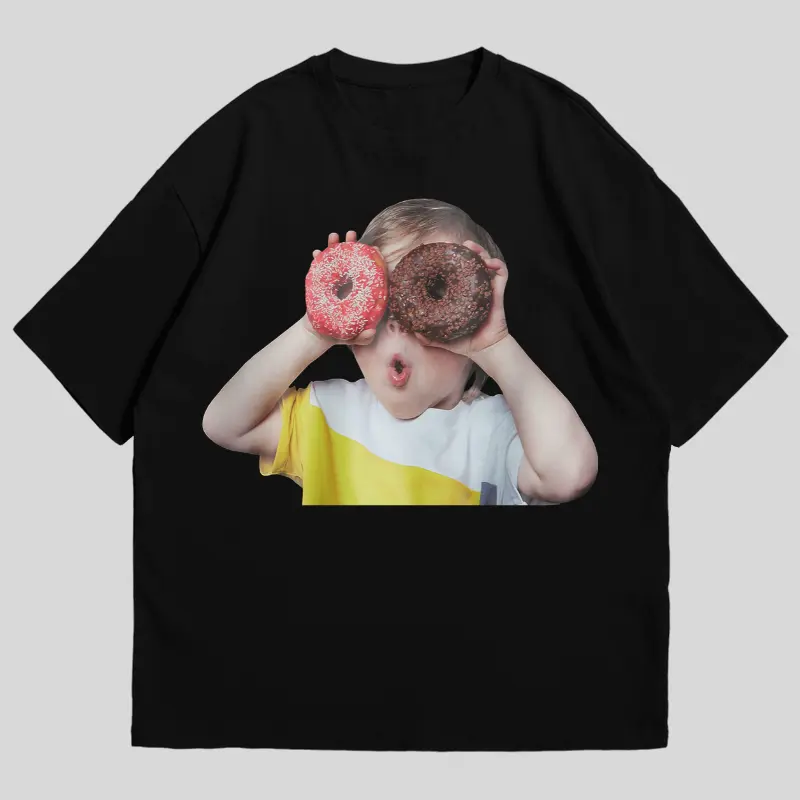 GENTIL - T-Shirt Oversize Unisex DONUTS Trendy