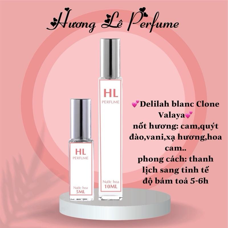 Nước Hoa 10ml-100ml Delilah Blanc Clone Valaya (Mua Full Free Khắc Tên Tặng Kèm Vial Mùi Khác)