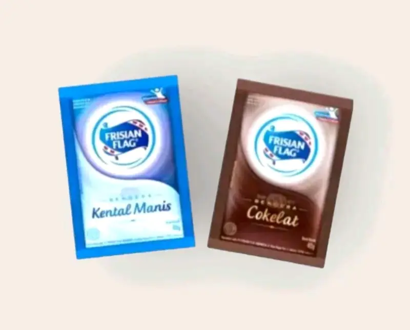 Susu Bendera FRISIAN FLAG Sacset Putih/Coklat 1 Dus - Produk Makanan Ringan - Food, Baking Milk 3