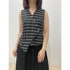 VEST OUTER ROMPI KNITE ATASAN WANITA TERBARU KEKINIAN