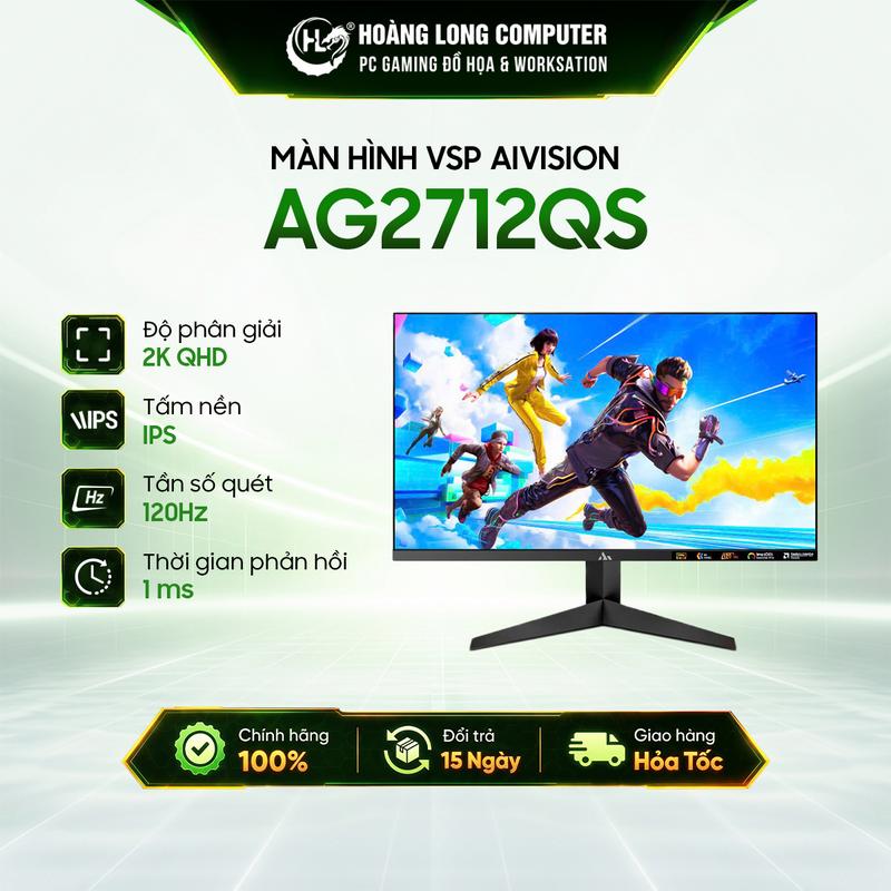 Màn Hình VSP AiVision AG2712QS 27 Inch 2K 120Hz IPS 1ms Mới Bảo Hành 24 Tháng