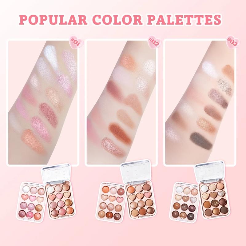Product Introduction of Saniye E1271 Sweetheart Eyeshadow Palette 12 Warna 5