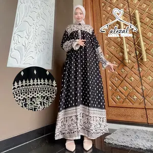 Callysta AlEZal Dress - Gamis Wanita Rayon Motif